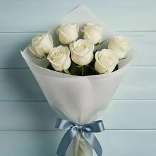 Букет 7 Белых роз Эдлесс Лав #REPLACE_PRED# Вилюйске