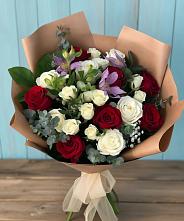 Букет цветов из:  Розы и Альстромерии в Вилюйске