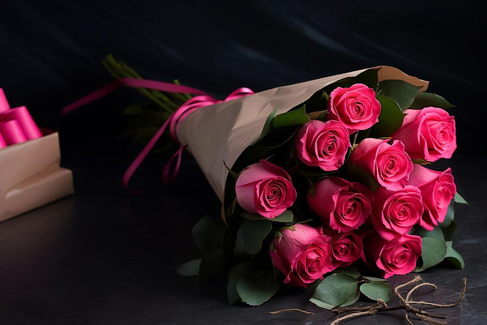 Букет 11 роз Пинк в Вилюйске