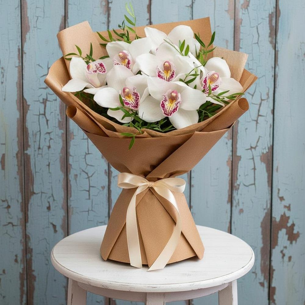 Букет цветов из: Орхидеи и Розы в Вилюйске