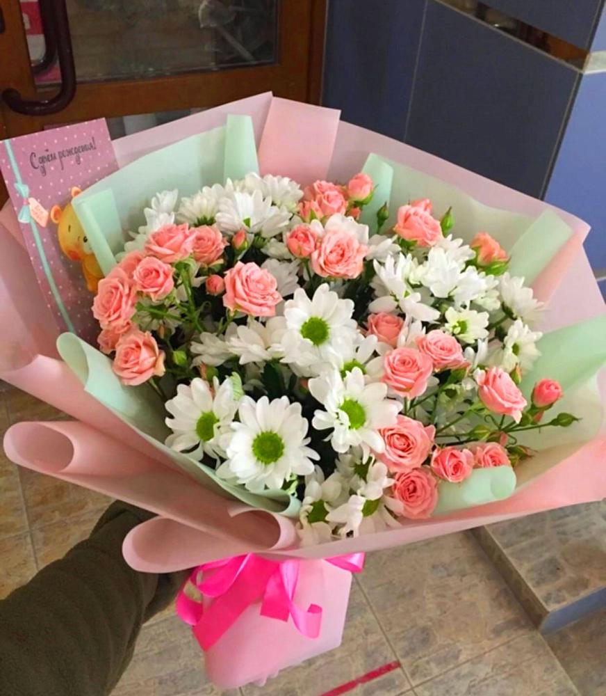 Букет цветов из: Розы и Хризантемы в Вилюйске