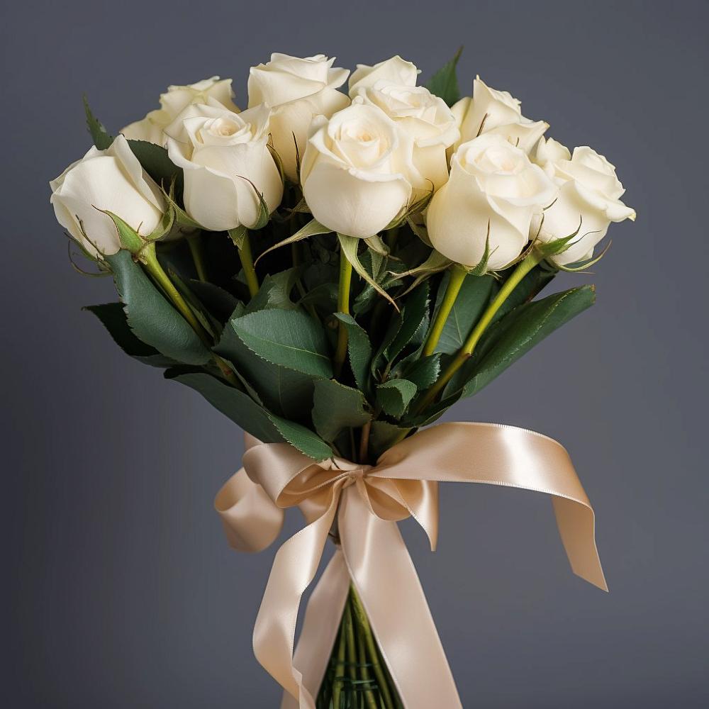 Букет 11 Белых роз в Вилюйске