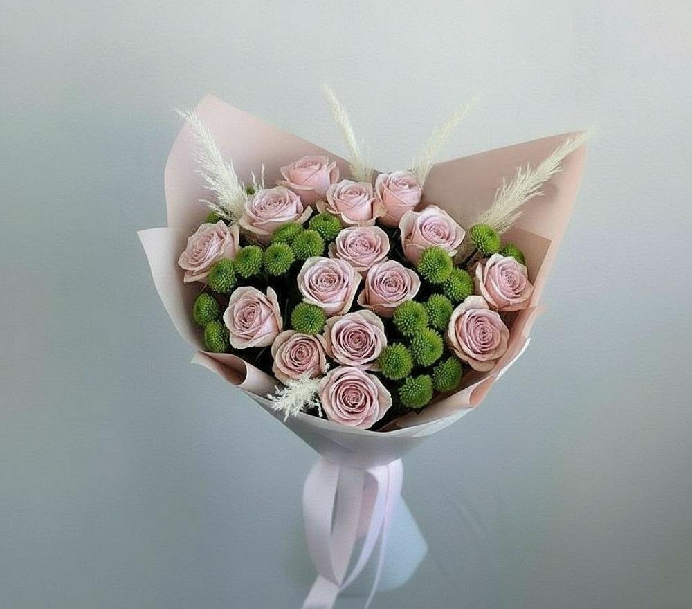 Букет цветов из: Розы и Хризантемы в Вилюйске