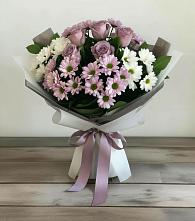 Букет цветов из:  Хризантемы и Розы в Вилюйске