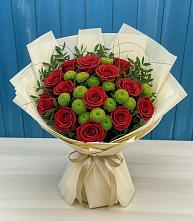 Букет цветов из:  Розы и Хризантемы в Вилюйске