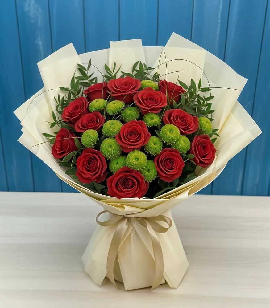 Букет цветов из: Розы и Хризантемы в Вилюйске