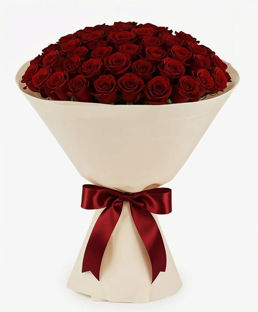 Букет 101 Бордовая роза Блэк Бакарра в Вилюйске