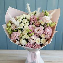 Букет цветов из:  Альстромерии и Розы #REPLACE_PRED# Вилюйске